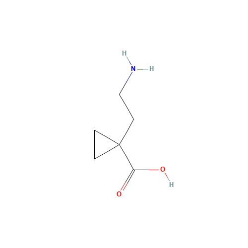 1-(2-aminoethyl)cyclopropane-1-carboxylic acid (CAS: 126822-37-5) - Chemical Structure and Molecular Formula 