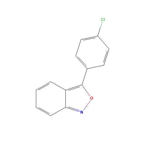 3-(4-chlorophenyl)-2,1-benzoxazole (CAS: 38046-68-3) - Chemical Structure and Molecular Formula 