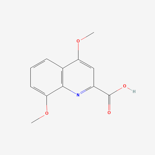 4,8-dimethoxyquinoline-2-carboxylic acid (CAS: 28027-15-8) - Chemical Structure and Molecular Formula 