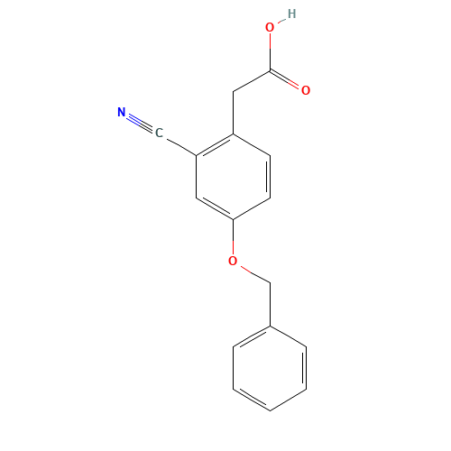 2-(2-cyano-4-phenylmethoxyphenyl)acetic acid (CAS: 1402554-83-9) - Related Chemical Product