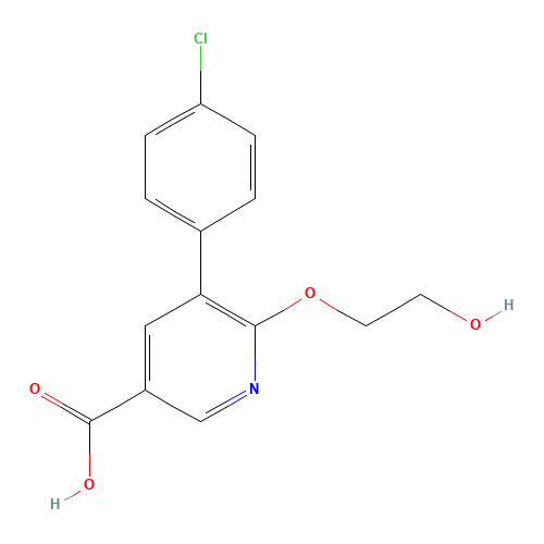 5-(4-chlorophenyl)-6-(2-hydroxyethoxy)pyridine-3-carboxylic acid (CAS: 1364678-67-0) - Related Chemical Product