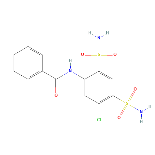 N-(5-chloro-2,4-disulfamoylphenyl)benzamide (CAS: 1047-46-7) - Related Chemical Product