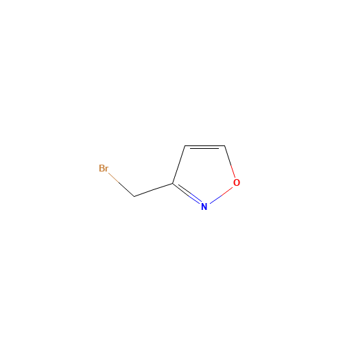 3-(bromomethyl)-1,2-oxazole (CAS: 76632-20-7) - Chemical Structure and Molecular Formula 
