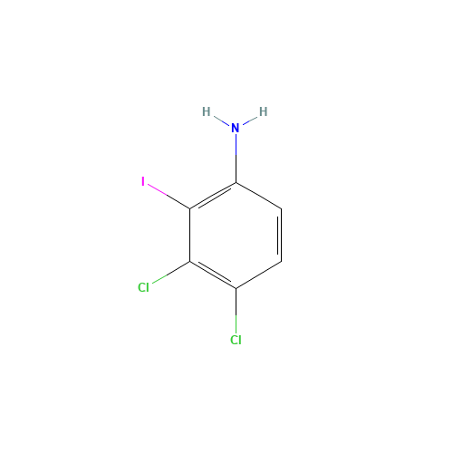3,4-dichloro-2-iodoaniline (CAS: 835595-11-4) - Chemical Structure and Molecular Formula 