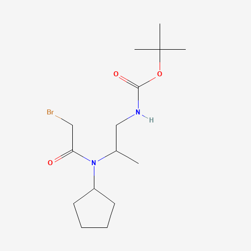 tert-butyl N-[2-[(2-bromoacetyl)-cyclopentylamino]propyl]carbamate (CAS: 1284246-31-6) - Related Chemical Product