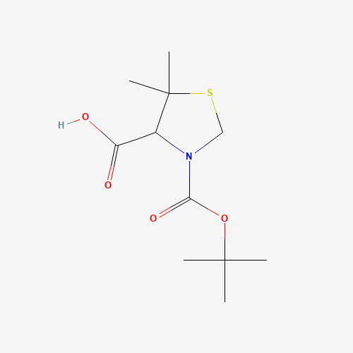 5,5-dimethyl-3-[(2-methylpropan-2-yl)oxycarbonyl]-1,3-thiazolidine-4-carboxylic acid (CAS: 137235-65-5) - Related Chemical Product