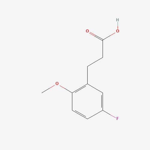 3-(5-fluoro-2-methoxyphenyl)propanoic acid (CAS: 900021-53-6) - Chemical Structure and Molecular Formula 