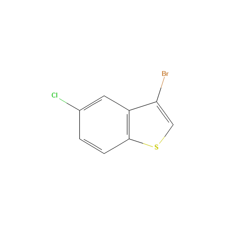 3-bromo-5-chloro-1-benzothiophene (CAS: 32969-26-9) - Chemical Structure and Molecular Formula 