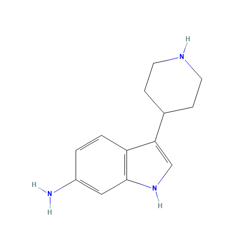 3-piperidin-4-yl-1H-indol-6-amine (CAS: 1413547-76-8) - Chemical Structure and Molecular Formula 