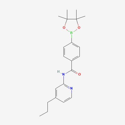 N-(4-propylpyridin-2-yl)-4-(4,4,5,5-tetramethyl-1,3,2-dioxaborolan-2-yl)benzamide (CAS: 1418307-27-3) - Related Chemical Product