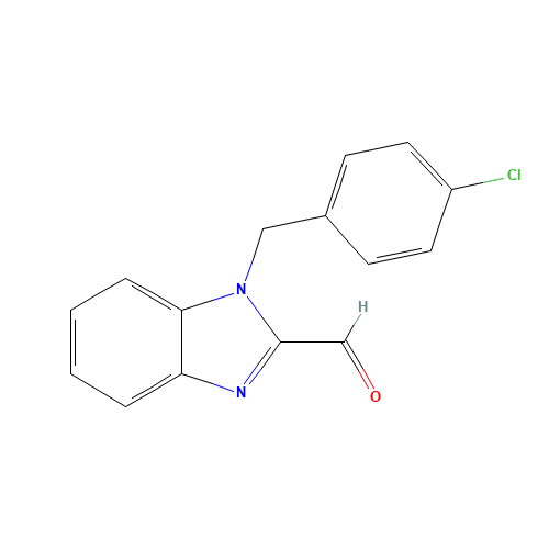 1-[(4-chlorophenyl)methyl]benzimidazole-2-carbaldehyde (CAS: 537010-34-7) - Related Chemical Product