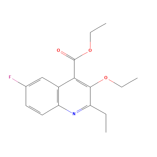 ethyl 3-ethoxy-2-ethyl-6-fluoroquinoline-4-carboxylate (CAS: 1353867-21-6) - Related Chemical Product
