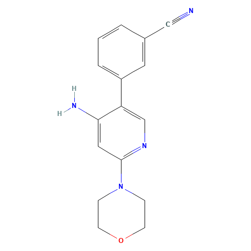 3-(4-amino-6-morpholin-4-ylpyridin-3-yl)benzonitrile (CAS: 1354289-58-9) - Related Chemical Product