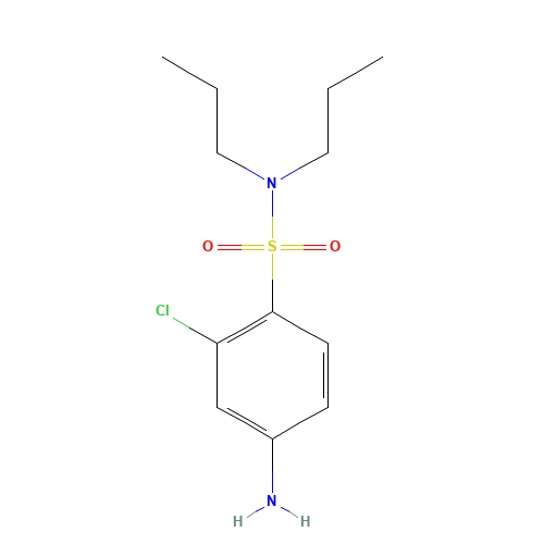 4-amino-2-chloro-N,N-dipropylbenzenesulfonamide (CAS: 32529-33-2) - Related Chemical Product