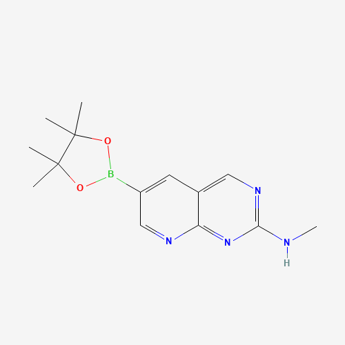 N-methyl-6-(4,4,5,5-tetramethyl-1,3,2-dioxaborolan-2-yl)pyrido[2,3-d]pyrimidin-2-amine (CAS: 882670-91-9) - Related Chemical Product