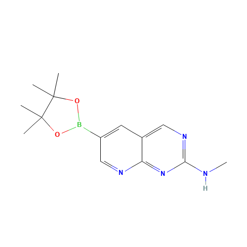 N-methyl-6-(4,4,5,5-tetramethyl-1,3,2-dioxaborolan-2-yl)pyrido[2,3-d]pyrimidin-2-amine (CAS: 882670-91-9) - Related Chemical Product