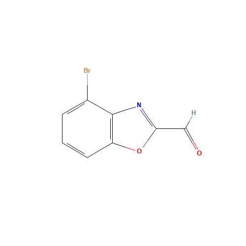 4-bromo-1,3-benzoxazole-2-carbaldehyde (CAS: 944898-97-9) - Chemical Structure and Molecular Formula 
