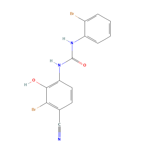 1-(3-bromo-4-cyano-2-hydroxyphenyl)-3-(2-bromophenyl)urea (CAS: 468064-37-1) - Related Chemical Product