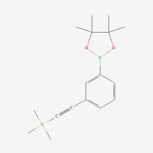 trimethyl-[2-[3-(4,4,5,5-tetramethyl-1,3,2-dioxaborolan-2-yl)phenyl]ethynyl]silane (CAS: 915402-03-8) - Related Chemical Product