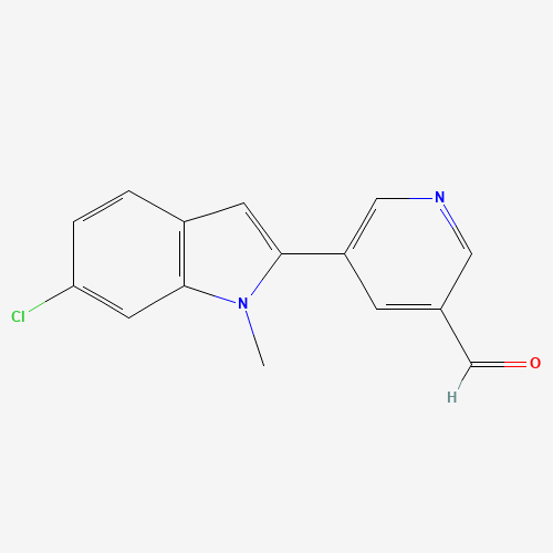 5-(6-chloro-1-methylindol-2-yl)pyridine-3-carbaldehyde (CAS: 1202551-93-6) - Related Chemical Product