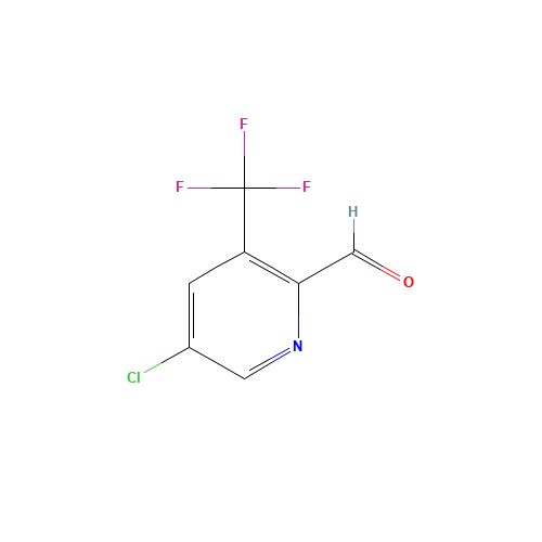 5-chloro-3-(trifluoromethyl)pyridine-2-carbaldehyde (CAS: 1227605-33-5) - Chemical Structure and Molecular Formula 