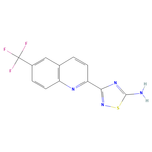 3-[6-(trifluoromethyl)quinolin-2-yl]-1,2,4-thiadiazol-5-amine (CAS: 1179360-79-2) - Related Chemical Product