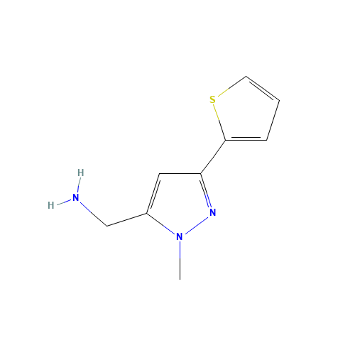 (2-methyl-5-thiophen-2-ylpyrazol-3-yl)methanamine (CAS: 898289-09-3) - Related Chemical Product