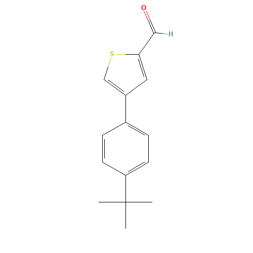 4-(4-tert-butylphenyl)thiophene-2-carbaldehyde (CAS: 343604-16-0) - Related Chemical Product
