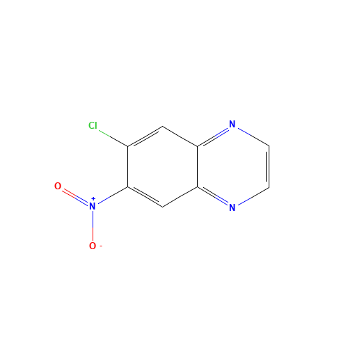 6-chloro-7-nitroquinoxaline (CAS: 109541-21-1) - Chemical Structure and Molecular Formula 