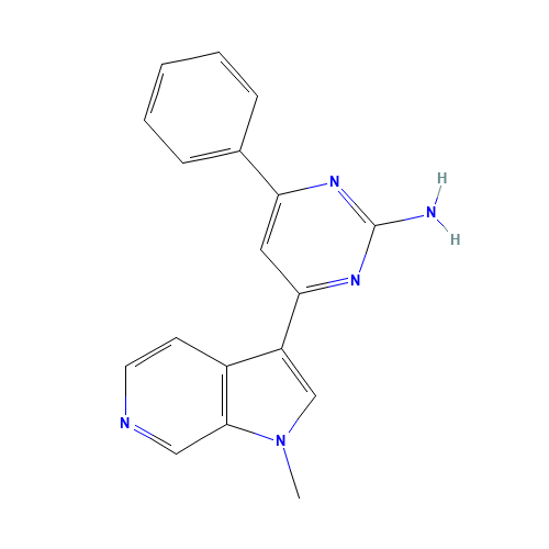 4-(1-methylpyrrolo[2,3-c]pyridin-3-yl)-6-phenylpyrimidin-2-amine (CAS: 1374409-50-3) - Related Chemical Product