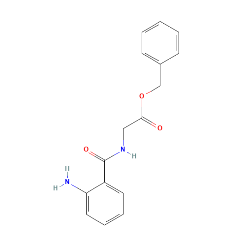 benzyl 2-[(2-aminobenzoyl)amino]acetate (CAS: 150374-97-3) - Chemical Structure and Molecular Formula 