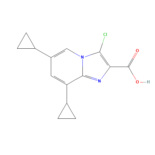 3-chloro-6,8-dicyclopropylimidazo[1,2-a]pyridine-2-carboxylic acid (CAS: 1284249-70-2) - Related Chemical Product