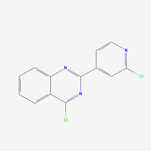 4-chloro-2-(2-chloropyridin-4-yl)quinazoline (CAS: 861418-44-2) - Chemical Structure and Molecular Formula 