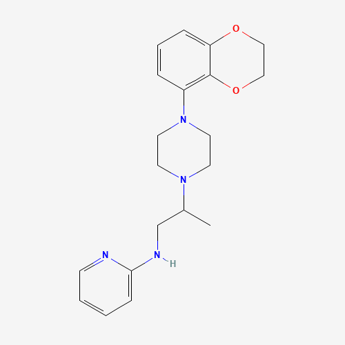 N-[2-[4-(2,3-dihydro-1,4-benzodioxin-5-yl)piperazin-1-yl]propyl]pyridin-2-amine (CAS: 187795-98-8) - Related Chemical Product