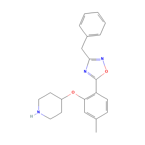 3-benzyl-5-(4-methyl-2-piperidin-4-yloxyphenyl)-1,2,4-oxadiazole (CAS: 1443208-64-7) - Related Chemical Product
