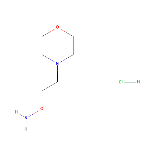 O-(2-morpholin-4-ylethyl)hydroxylamine;hydrochloride (CAS: 72423-24-6) - Chemical Structure and Molecular Formula 