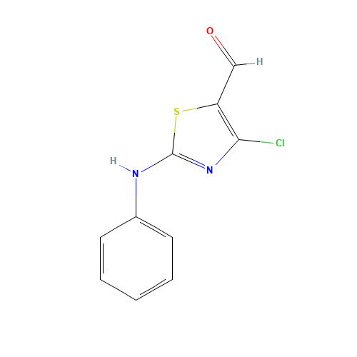 2-anilino-4-chloro-1,3-thiazole-5-carbaldehyde (CAS: 126193-27-9) - Related Chemical Product