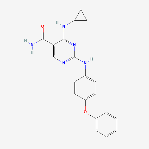 4-(cyclopropylamino)-2-(4-phenoxyanilino)pyrimidine-5-carboxamide (CAS: 1198302-58-7) - Related Chemical Product