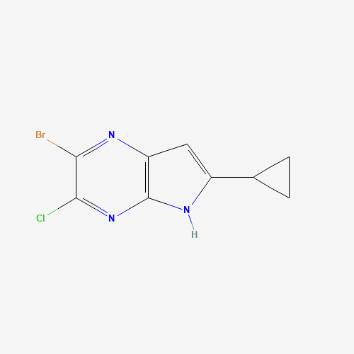 2-bromo-3-chloro-6-cyclopropyl-5H-pyrrolo[2,3-b]pyrazine (CAS: 1447770-54-8) - Related Chemical Product