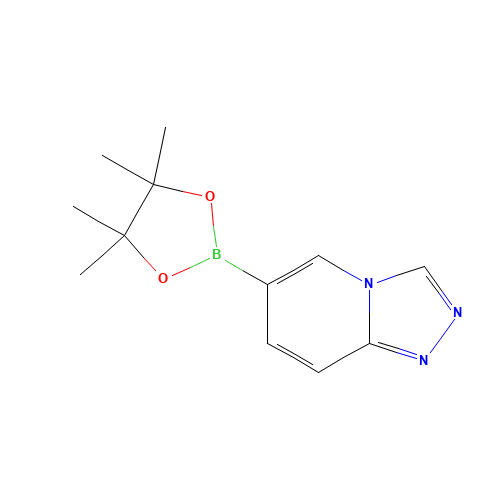 6-(4,4,5,5-tetramethyl-1,3,2-dioxaborolan-2-yl)-[1,2,4]triazolo[4,3-a]pyridine (CAS: 1314137-24-0) - Chemical Structure and Molecular Formula 