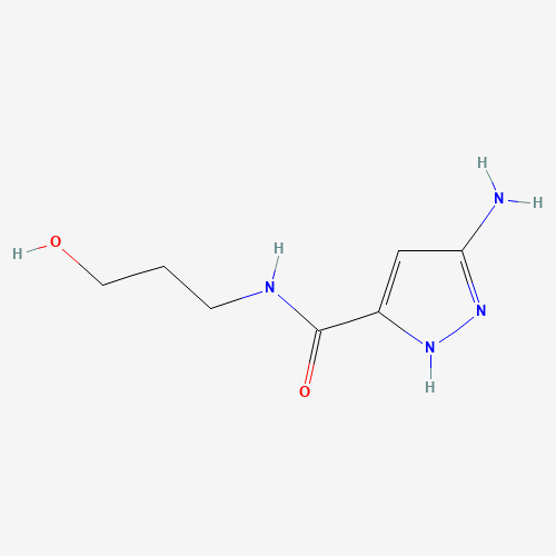 3-amino-N-(3-hydroxypropyl)-1H-pyrazole-5-carboxamide (CAS: 1342836-99-0) - Related Chemical Product
