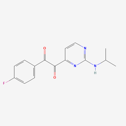 1-(4-fluorophenyl)-2-[2-(propan-2-ylamino)pyrimidin-4-yl]ethane-1,2-dione (CAS: 876521-37-8) - Related Chemical Product