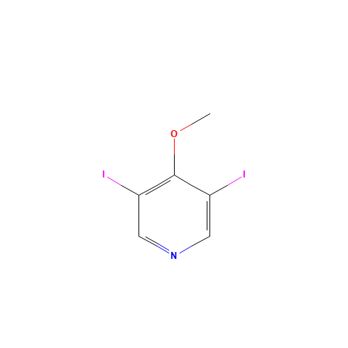3,5-diiodo-4-methoxypyridine (CAS: 849359-56-4) - Chemical Structure and Molecular Formula 
