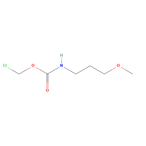 chloromethyl N-(3-methoxypropyl)carbamate (CAS: 1311319-07-9) - Chemical Structure and Molecular Formula 