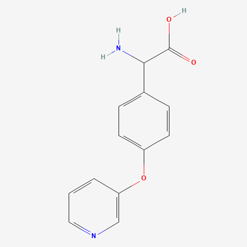 2-amino-2-(4-pyridin-3-yloxyphenyl)acetic acid (CAS: 1136884-55-3) - Related Chemical Product