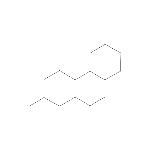 2-methyl-1,2,3,4,4a,4b,5,6,7,8,8a,9,10,10a-tetradecahydrophenanthrene (CAS: 90592-98-6) - Chemical Structure and Molecular Formula 