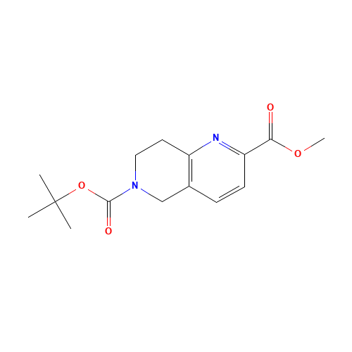 6-O-tert-butyl 2-O-methyl 7,8-dihydro-5H-1,6-naphthyridine-2,6-dicarboxylate (CAS: 259809-47-7) - Related Chemical Product