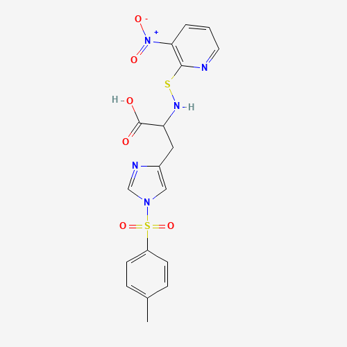 3-[1-(4-methylphenyl)sulfonylimidazol-4-yl]-2-[(3-nitropyridin-2-yl)sulfanylamino]propanoic acid (CAS: 108312-26-1) - Related Chemical Product