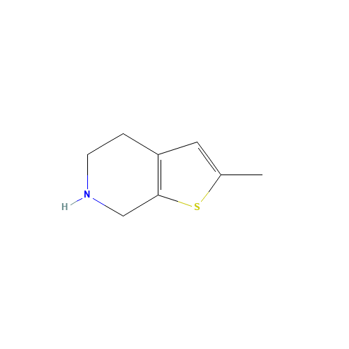 2-methyl-4,5,6,7-tetrahydrothieno[2,3-c]pyridine (CAS: 757152-25-3) - Chemical Structure and Molecular Formula 