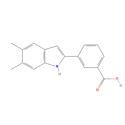 3-(5,6-dimethyl-1H-indol-2-yl)benzoic acid (CAS: 835594-99-5) - Related Chemical Product